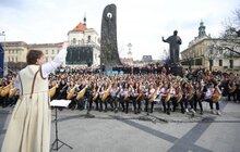 Фото 15: У центрі Львова 407 бандуристів одночасно виконали твори на поезію Тараса Шевченка