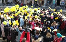 Фото 12: У Львові відбувся флешмоб з дітьми та молоддю з синдромом Дауна
