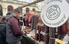 Фото 12: Шеврони, прикраси, делікатеси з м'яса та смажене морозиво: сьогодні у Львові стартував ветеранський ярмарок (відео)