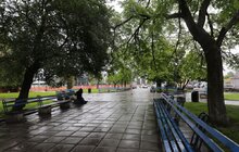 Фото 35: Триває завершальний етап реконструкції пл. Двірцевої: облаштовують сквер та фонтан