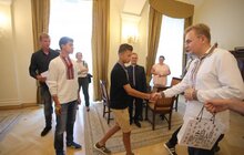 Фото 15: Мер Львова зустрівся з володарями Кубка світу з футболу «Hope for Mundial»