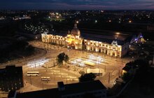 Фото 5: У Львові оновили підсвітку Головного залізничного вокзалу