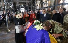 Фото 8: У Львові перепоховали українця, який загинув під час російсько-грузинської війни