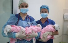 Фото 4: Вперше у лікарні святого Миколая народилася природна трійня: такий випадок трапляється раз на 80 тисяч вагітностей