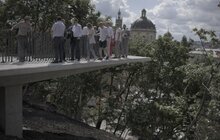 Фото 8: Будівництво першої частини Меморіалу пам’яті Героїв Небесної Сотні на стадії завершення