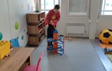 Фото 1: У модульному містечку на Сихові облаштували чотири дитячі кімнати