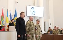 Фото 4: В День українського добровольця у Львові 30 захисників посмертно нагородили «Почесним знаком Святого Юрія» (фото)