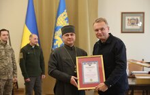 Фото 1: Мер Львова подякував військовим капеланам за служіння і вручив відзнаки від громади міста