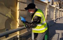Фото 26: Комунальні служби Львова проводять миття вулиць