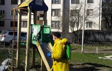 Фото 36: Комунальні служби Львова проводять миття та дезінфекцію в місті