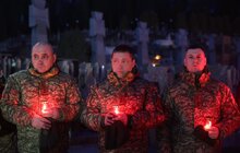 Фото 4: Над могилами українських Героїв у Львові засвітили промені пам'яті (відео)