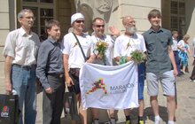 Фото 4: До Львова прибув марафонець з Любліна 