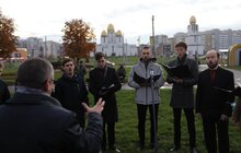 Фото 2: У Львові відбулась Стрілецька ватра на площі перед культурно-освітнім центром ім. О. Довженка