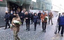 Фото 1: У Львові попрощалися із загиблим військовослужбовцем Ігорем Байталою