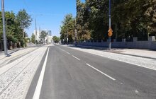Фото 2: І-ший етап ремонту вул. Шевченка завершено: для відкриття руху на квазікільці залишається нанести розмітку