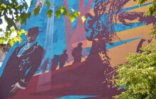 Фото 3: У Львові урочисто відкрили мурал, присвячений Василю Сліпаку