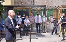 Фото 22: У Львові урочисто відкрили мурал, присвячений Василю Сліпаку