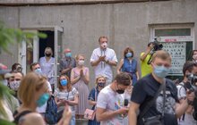 Фото 23: У Львові урочисто відкрили мурал, присвячений Василю Сліпаку