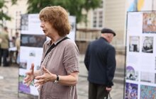 Фото 7: У центрі Львова відкрили виставку про окуповане росіянами мистецтво