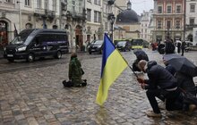 Фото 5: Сьогодні вперше Львівська громада попрощалася із невідомим воїном Збройних Сил України