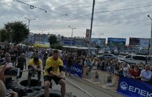 Фото 11: У Львові встановили новий рекорд із перетягування трамваїв Концерну «Електрон»