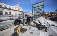 Фото 6: «На кінець листопада ми плануємо відкривати пл. Двірцеву: фактично трамвай буде під’їжджати до входу у вокзал», — А. Садовий