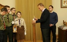 Фото 14: Пластуни передали місту Вифлеємський вогонь миру