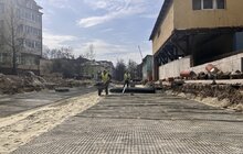 Фото 3: Реконструкція вул. Залізничної: роботи відбуваються на двох ділянках одночасно