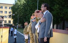 Фото 9: У Львові привітали й відзначили військових 80-ї десантно-штурмової бригади, які повернулися з передової
