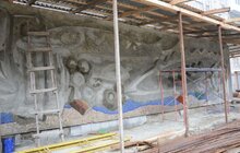 Фото 7: Мозаїка «Море і риби»: відновлено стіну з рельєфом, а смальту наноситимуть наступного року