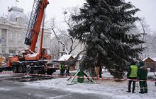 Фото 8: На площі перед Оперним театром встановили головну ялинку міста