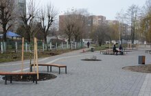 Фото 3: На Сихові завершують роботи з облаштування нового громадського простору