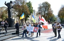 Фото 27: На пл. Ринок у Львові відкрили виставку «Рік спротиву: як по(в)стає Білорусь»