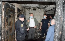 Фото 16: Андрій Садовий оглянув будинок на вул. Виговського, де вчора сталась пожежа
