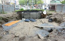 Фото 8: На пл. Галицькій проводять роботи з облаштування нового фонтану: виявлені мури храму законсервують