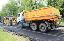Фото 9: На вул. Науковій проводять поточний ремонт дорожнього покриття методом холодного ресайклінгу