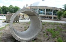 Фото 14: Ремонтні роботи біля Львівського цирку стартували.