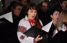Фото 9: З нагоди 100-річчя бою під Крутами львів’яни підтримали загальноукраїнський флешмоб з виконання маршу «Героям Крут»