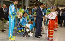 Фото 7: Фоторепортаж зустрічі львівських спортсменів-параолімпійців у Міжнародному аеропорту «Львів» ім. Д. Галицького