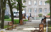 Фото 5: У Військово-медичному клінічному центрі Західного регіону облаштували внутрішній дворик