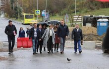 Фото 4: «До кінця року маємо дійти в ґрунті до Брюхович», — А. Садовий про ремонт вул. Миколайчука