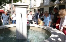Фото 20: Сьогодні відкрили оновлену площу та ознакування в історичній єврейській дільниці Львова