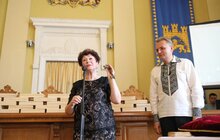 Фото 6: В Ратуші вручили 75 копій ключа від синагоги людям, які досліджують, зберігають та популяризують єврейську спадщину Львова та регіону