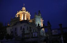 Фото 1: У Львові активно оновлюють зовнішнє освітлення храмів: підсвітили 7 масштабних об’єктів