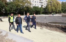 Фото 17: У Львові триває облаштування громадського простору та озера на вул. Панча