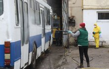 Фото 7: Громадський транспорт Львова дезінфікують