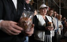 Фото 8: Сьогодні у Львові спільно освятили великодні продуктові набори для найбільш потребуючих мешканців
