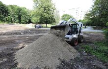 Фото 10: У Замарстинівському парку тривають ремонтні роботи