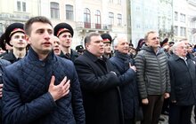 Фото 15: У Львові спільно заспівали «Ще не вмерла України і слава, і воля…» у День першого публічного виконання Гімну