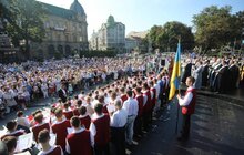 Фото 12: У центрі Львова відбувся Акафіст та спільна молитва за Україну